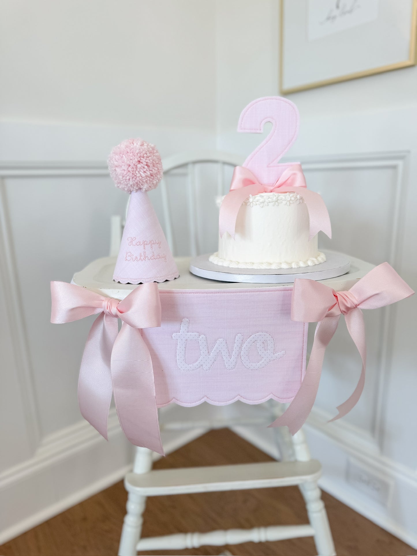 Pink Linen Party Suite - 2nd Birthday