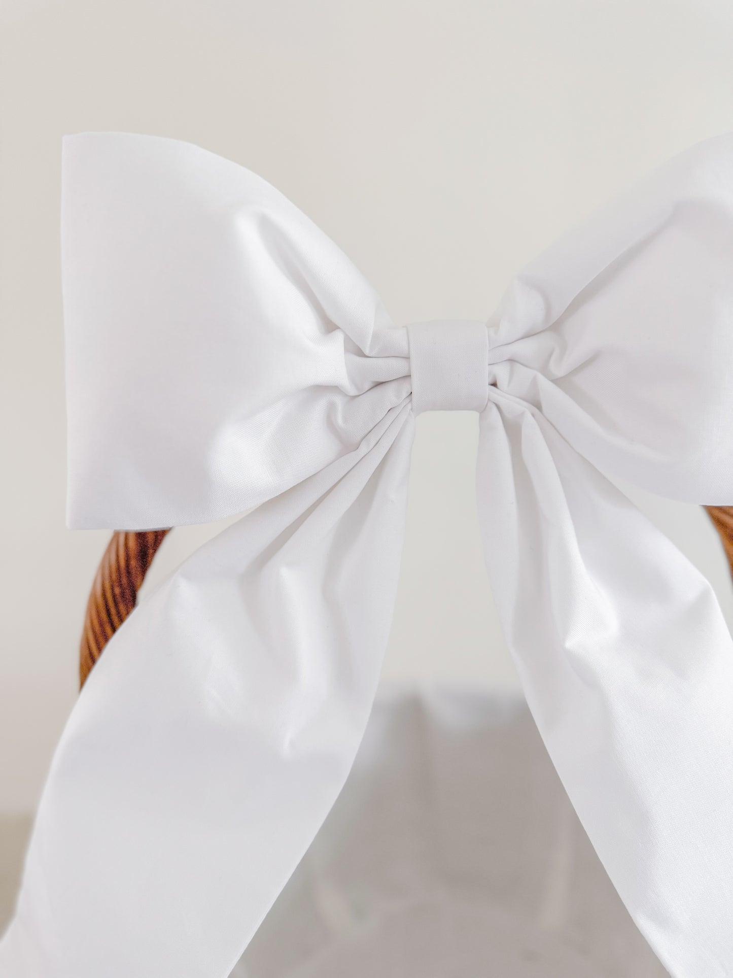 Easter Basket Bow - Classic White