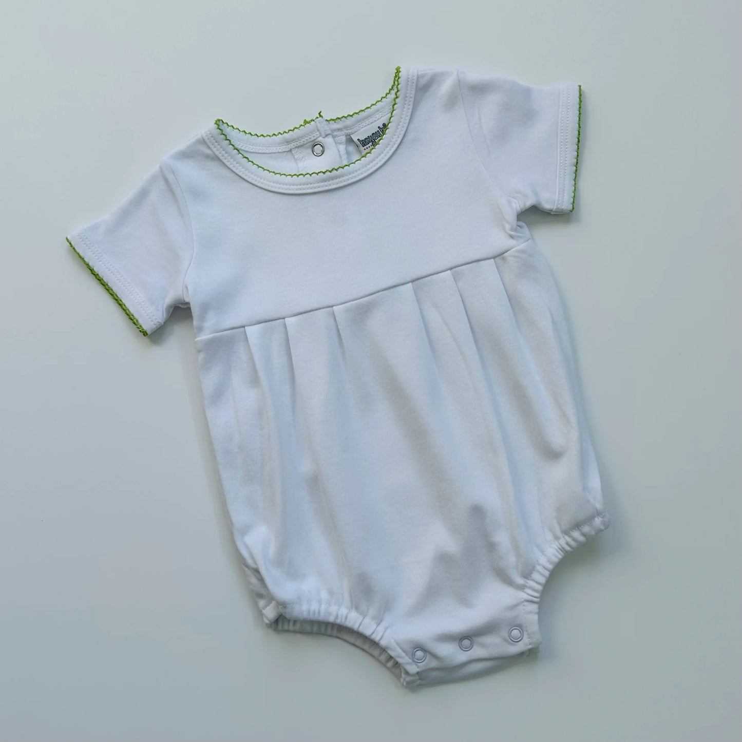 Summer - Baby Boy Picot Trim Bubble