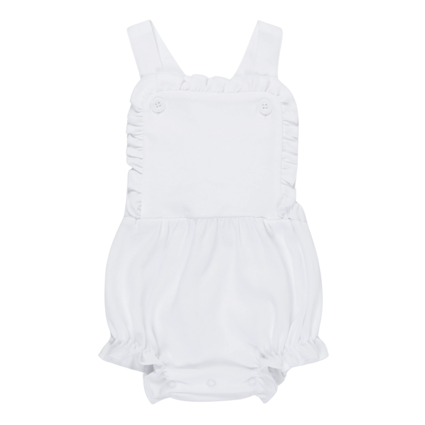Baby Girl Cotton Ruffle Sunsuit