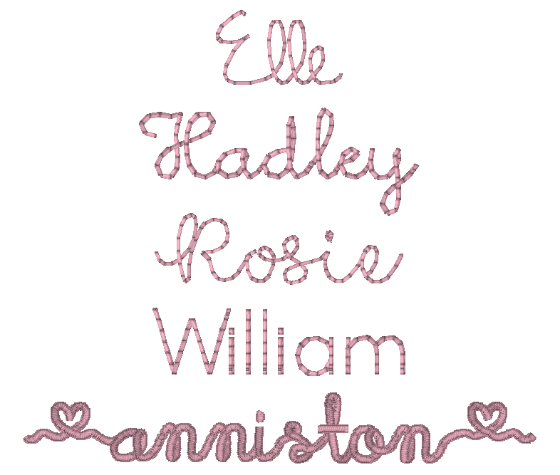 Scalloped Hair Bow- Long