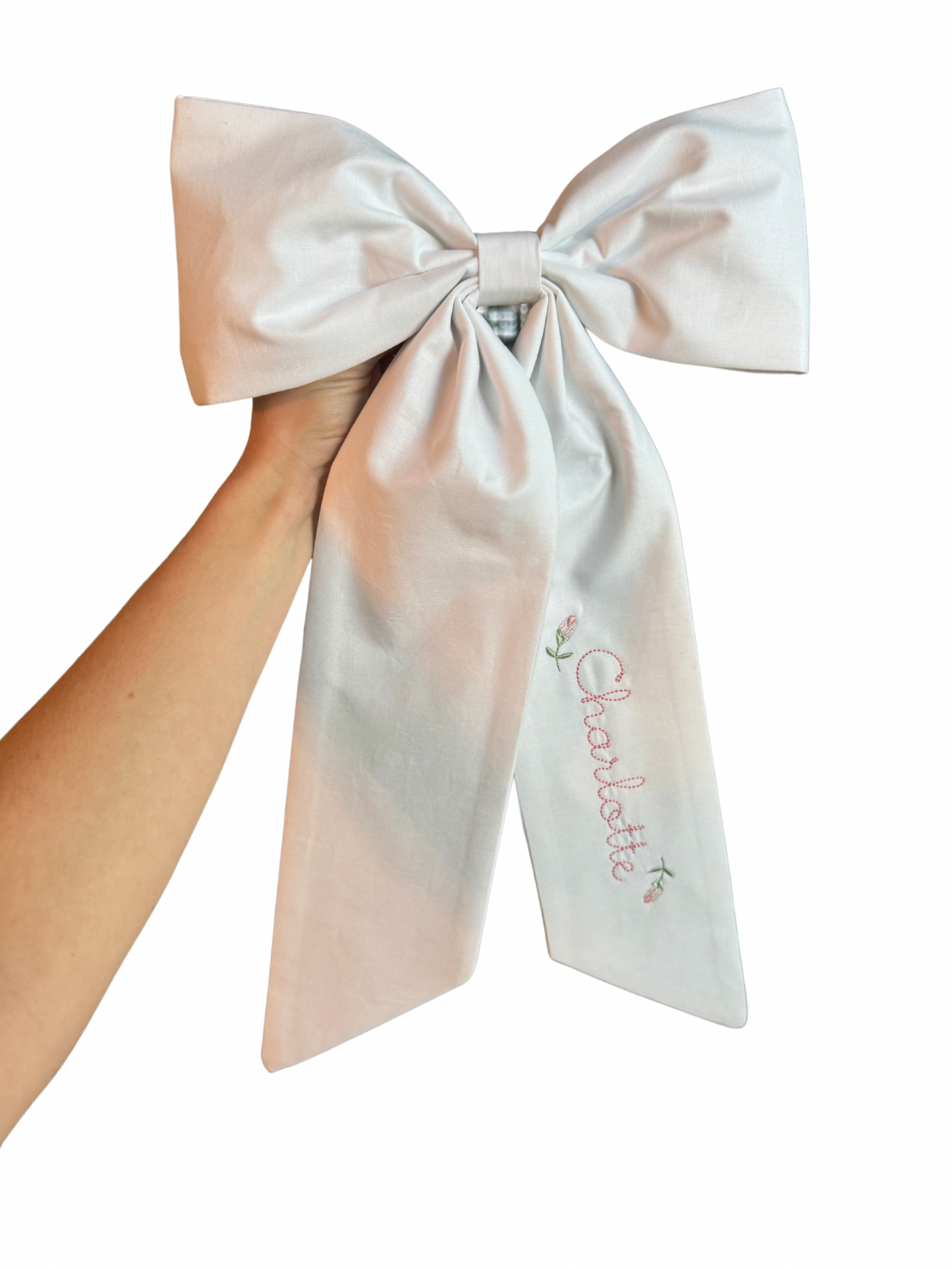 Easter Basket Bow - Classic White