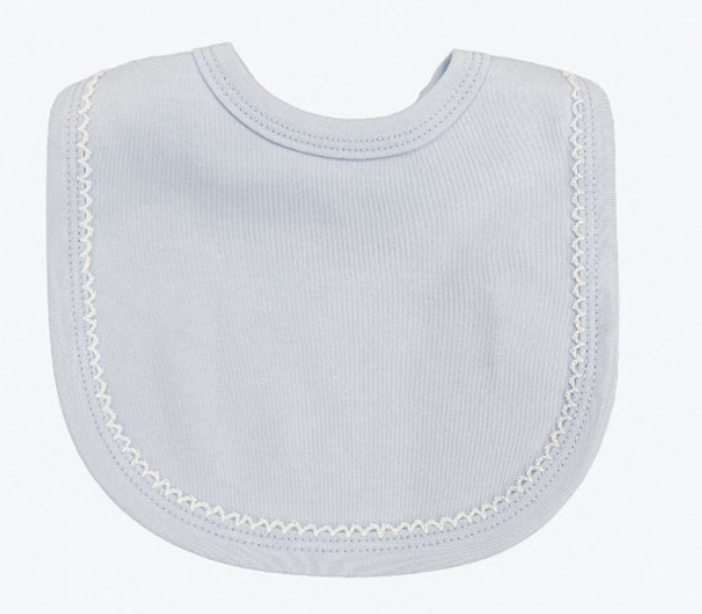 Picot Trim Bib + Burp Sets