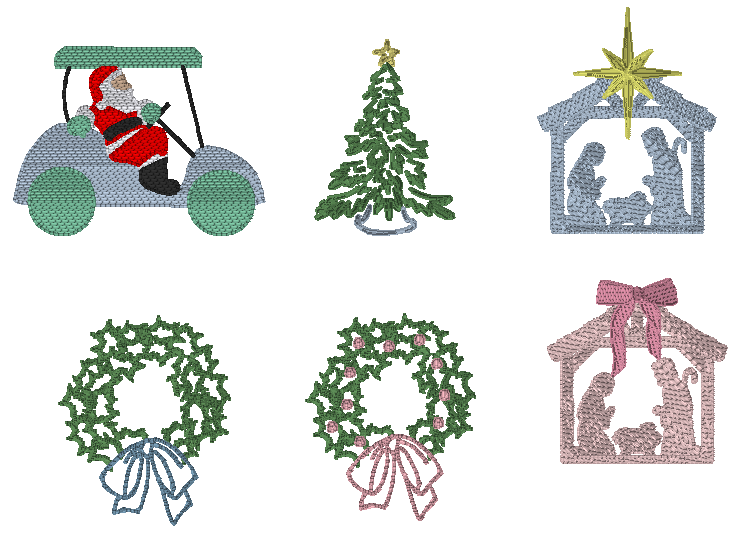 Christmas Wreath Sash