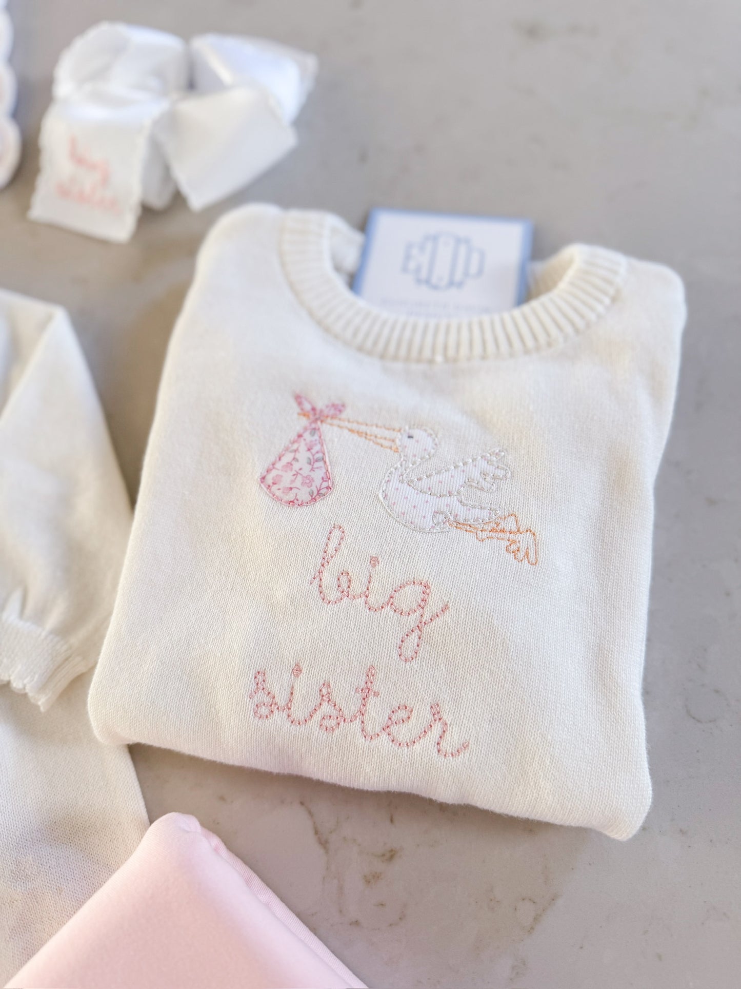 The Stork “Big Sister” Sweater or top