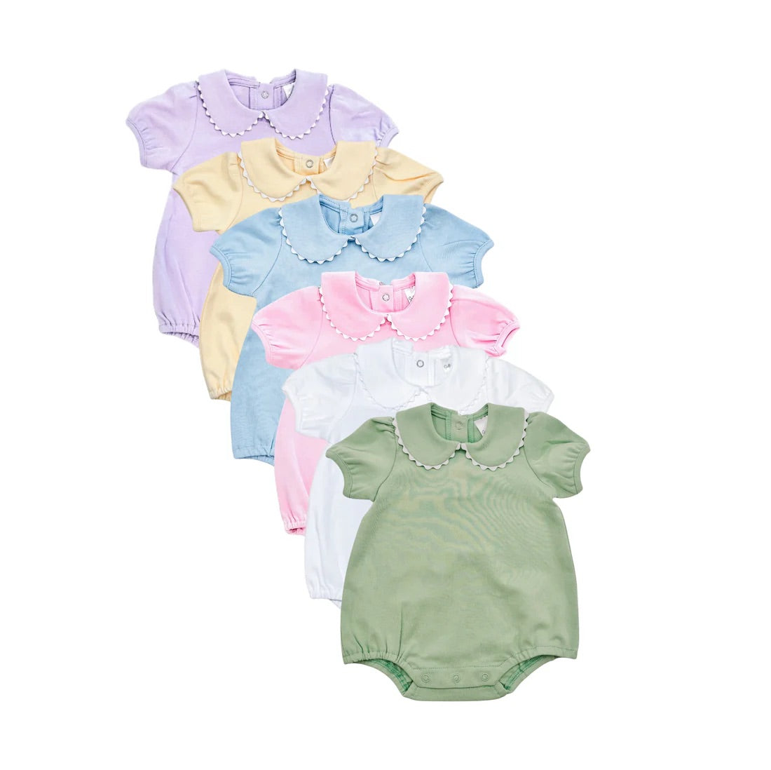 Girls Bubble - Scalloped Short Sleeve