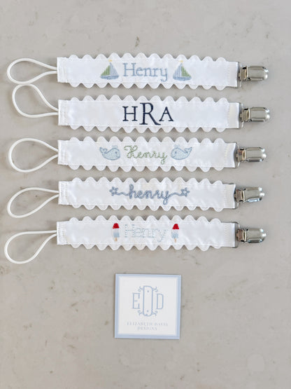 Boys Pacifier Clip