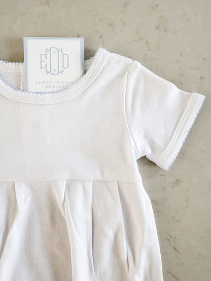 Baby Boy Picot Trim Bubble