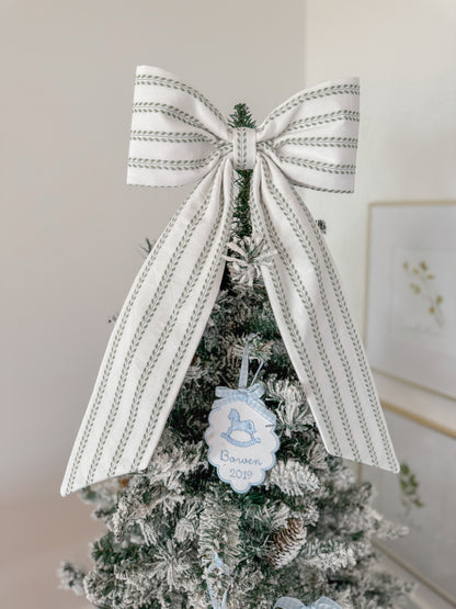 Tree Topper Bow- Classic