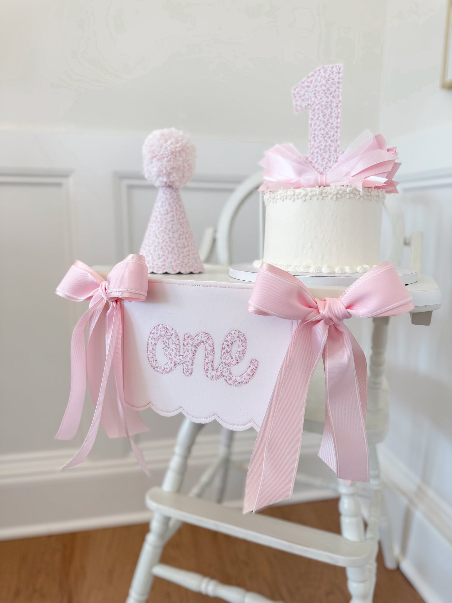 Dainty Pink Floral Party Suite - 1st Birthday