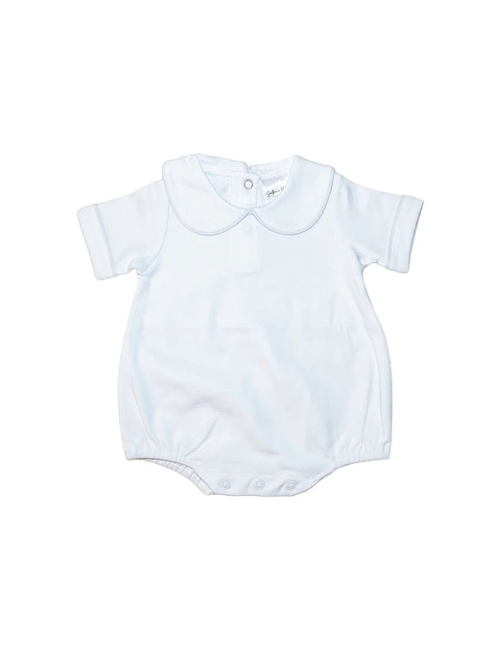 Baby Boy Collared Short Sleeve Bubble