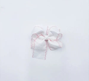 Scalloped Hair Bow- Mini
