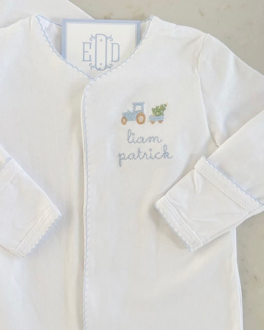 Picot Trim Footie - Winter