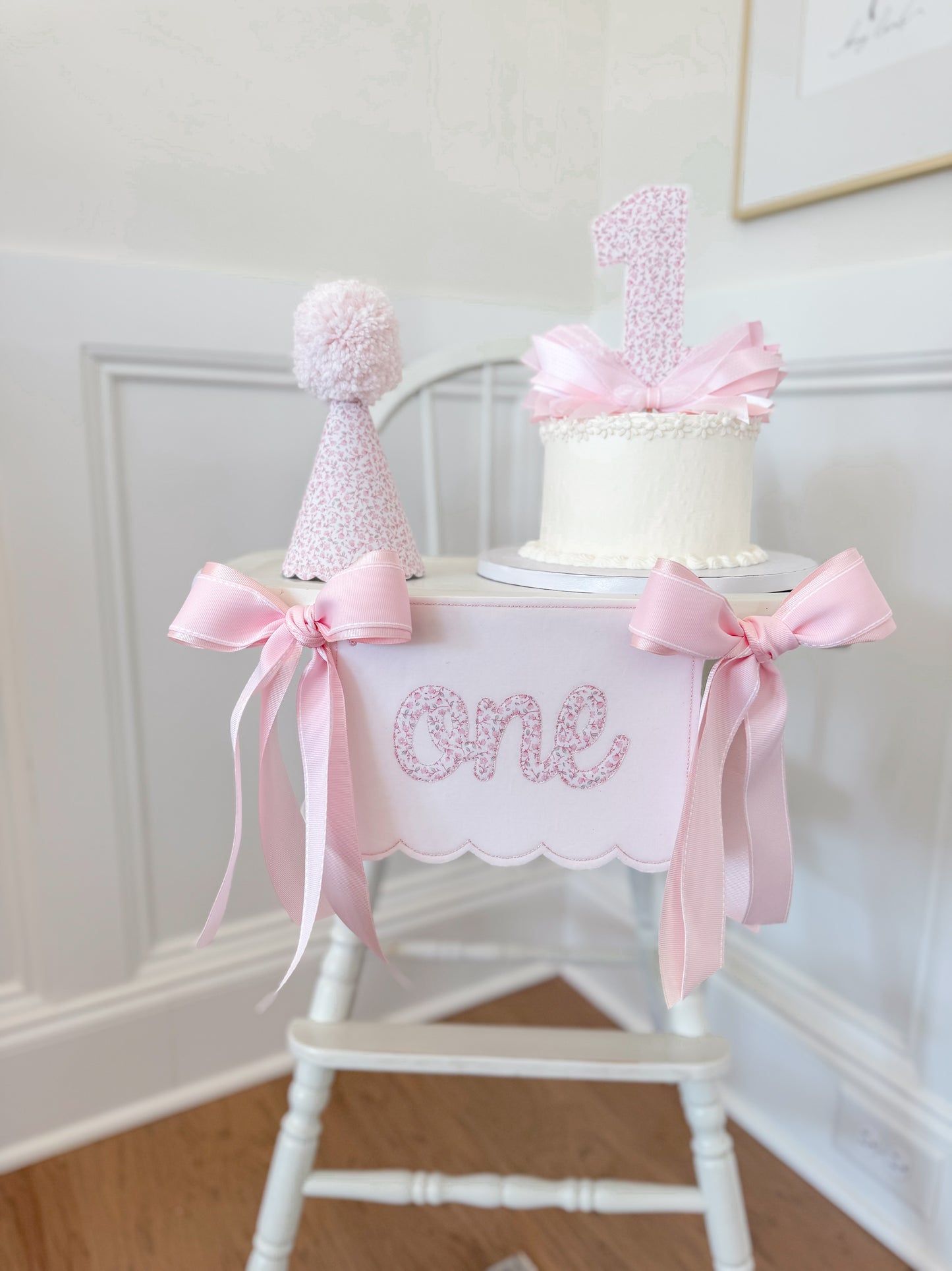 Dainty Pink Floral Party Suite - 1st Birthday