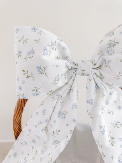 Easter Basket Bow - Blue & Green Floral