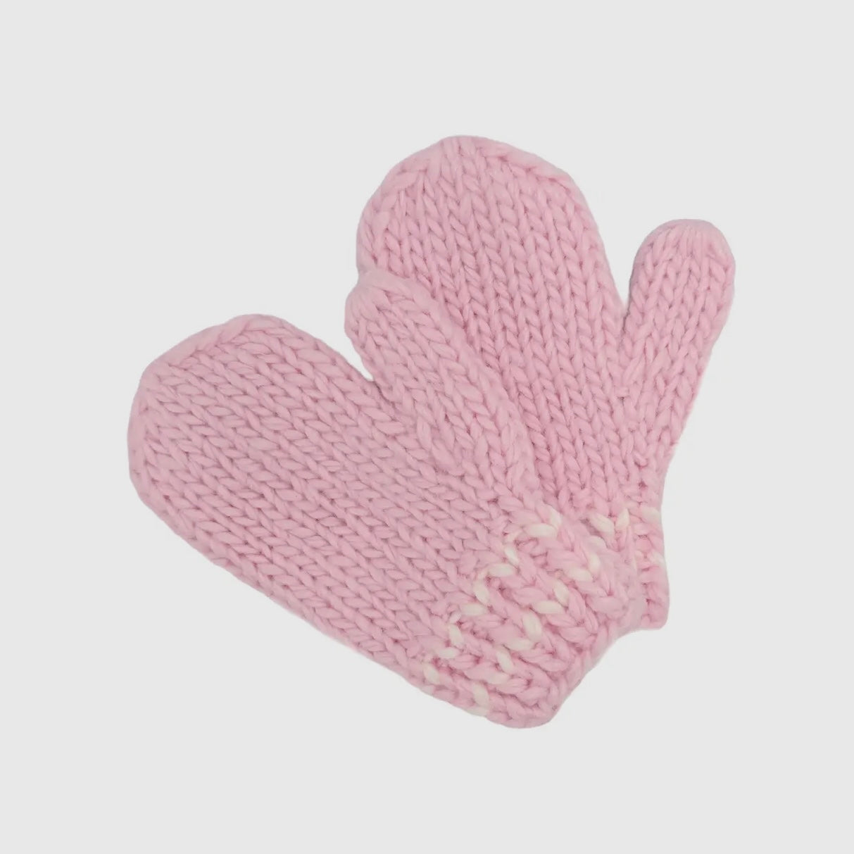 Pink Knit Mittens