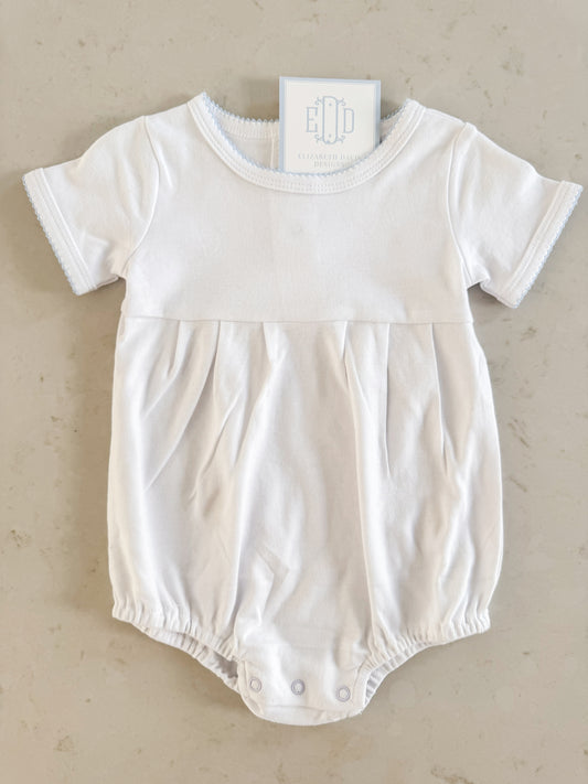 Baby Boy Picot Trim Bubble