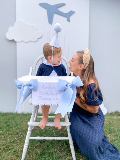 White Wooden High Chair - RENTAL