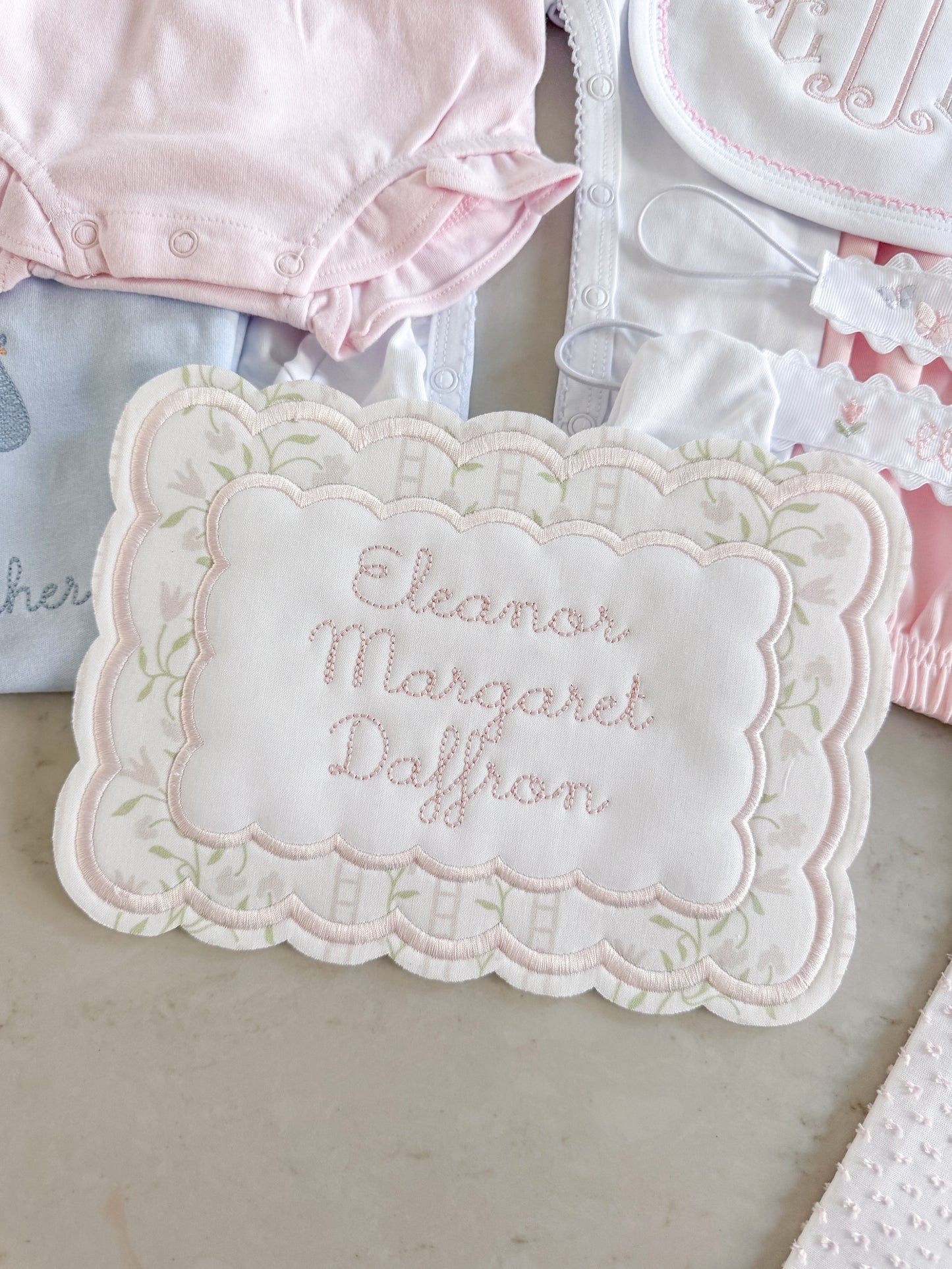 Heirloom Appliqué Name Plaque