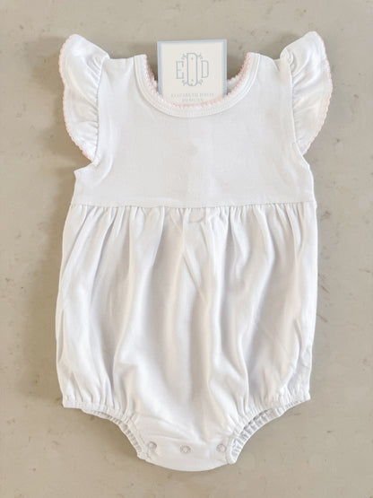 Baby Girl Picot Flutter Sleeve Bubble