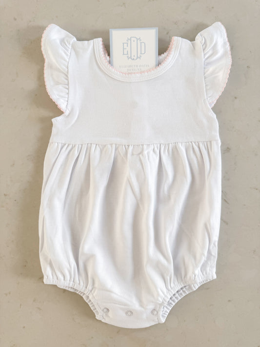 Baby Girl Picot Flutter Sleeve Bubble