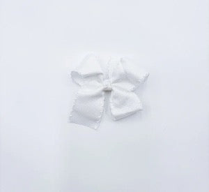 Scalloped Hair Bow- Mini