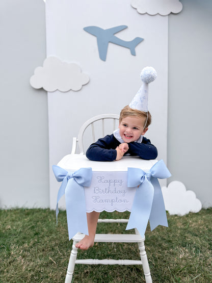 White Wooden High Chair - RENTAL