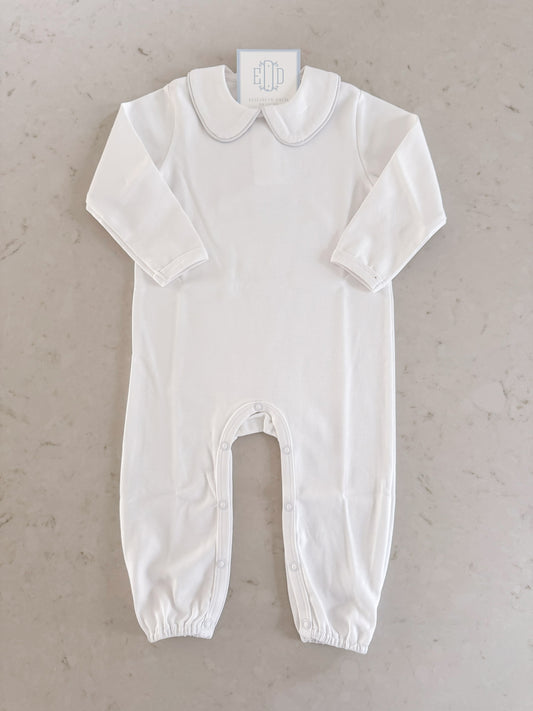 Baby Boy Long Sleeve Collared Romper