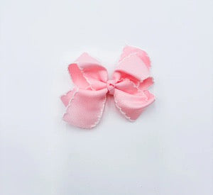 Scalloped Hair Bow- Mini