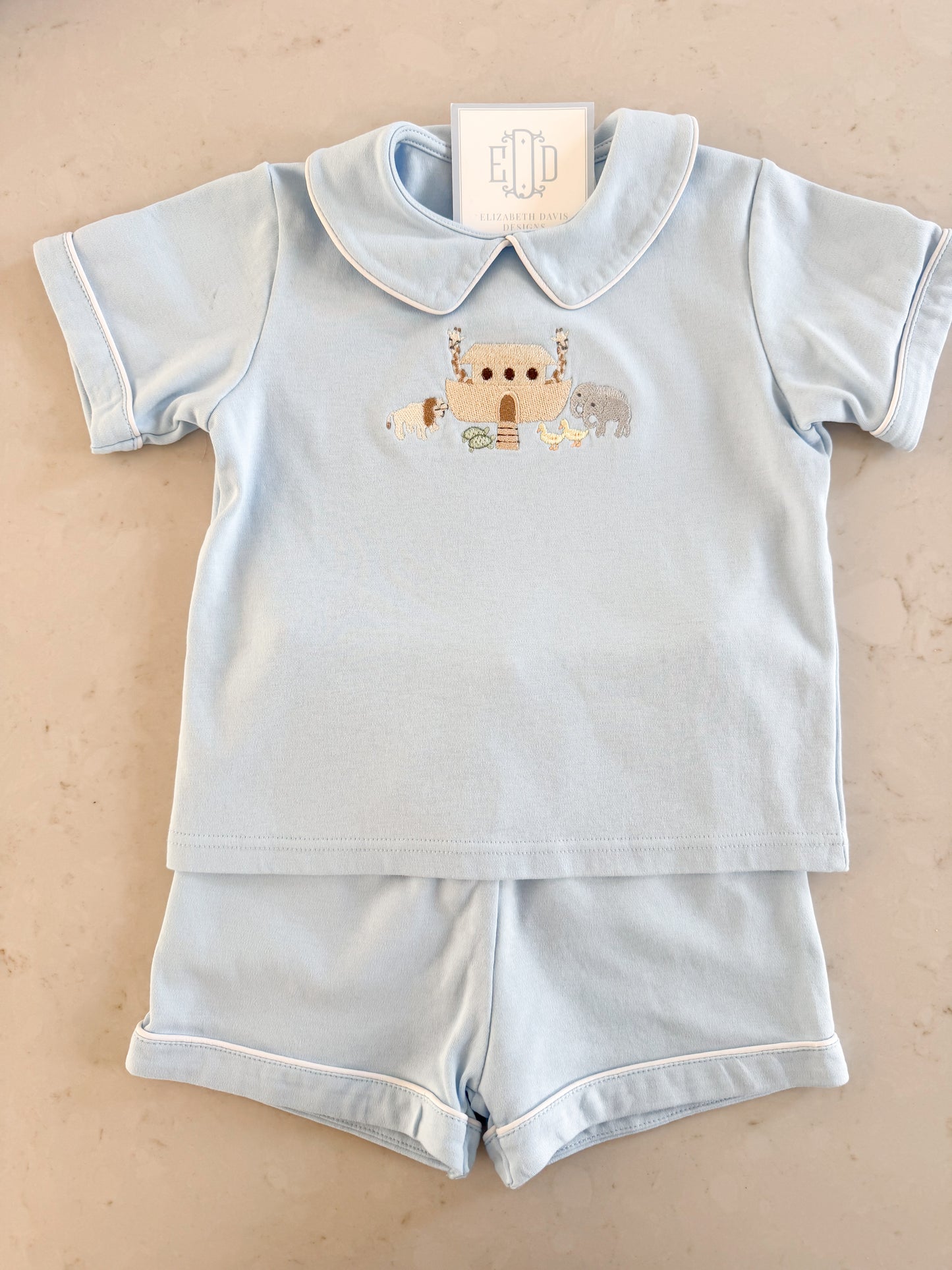 Boys Short Set - Collared Short Sleeve