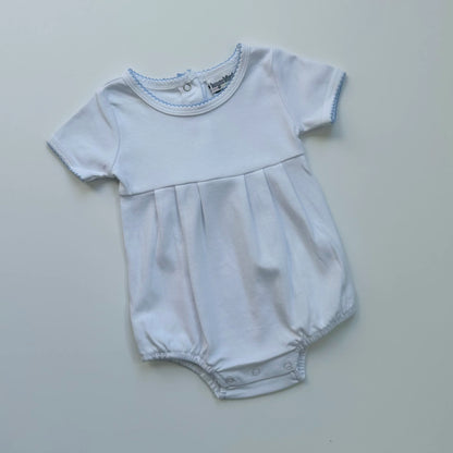 Summer - Baby Boy Picot Trim Bubble