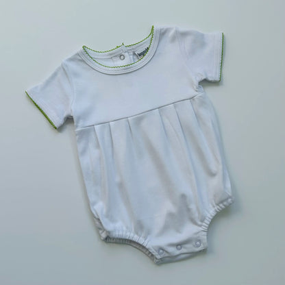 Summer - Baby Boy Picot Trim Bubble