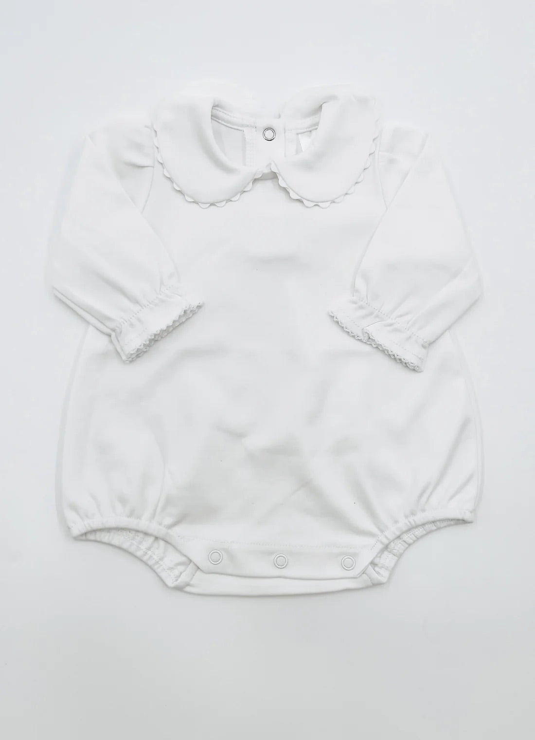 Baby Girl Long Sleeve Collared Bubble