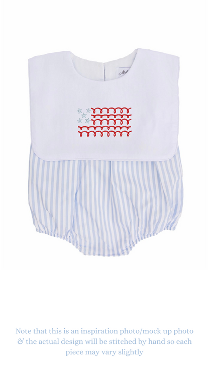 Baby Boy Blue Stripe Bubble