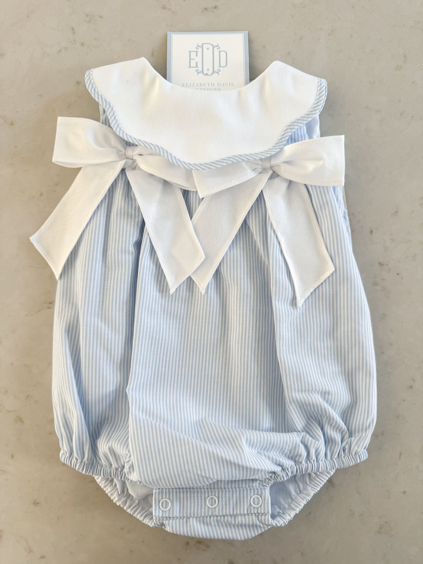 Sophie & Lucas Sugarbaker Bubble with Bows - Blue