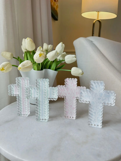 Scalloped Acrylic Cross