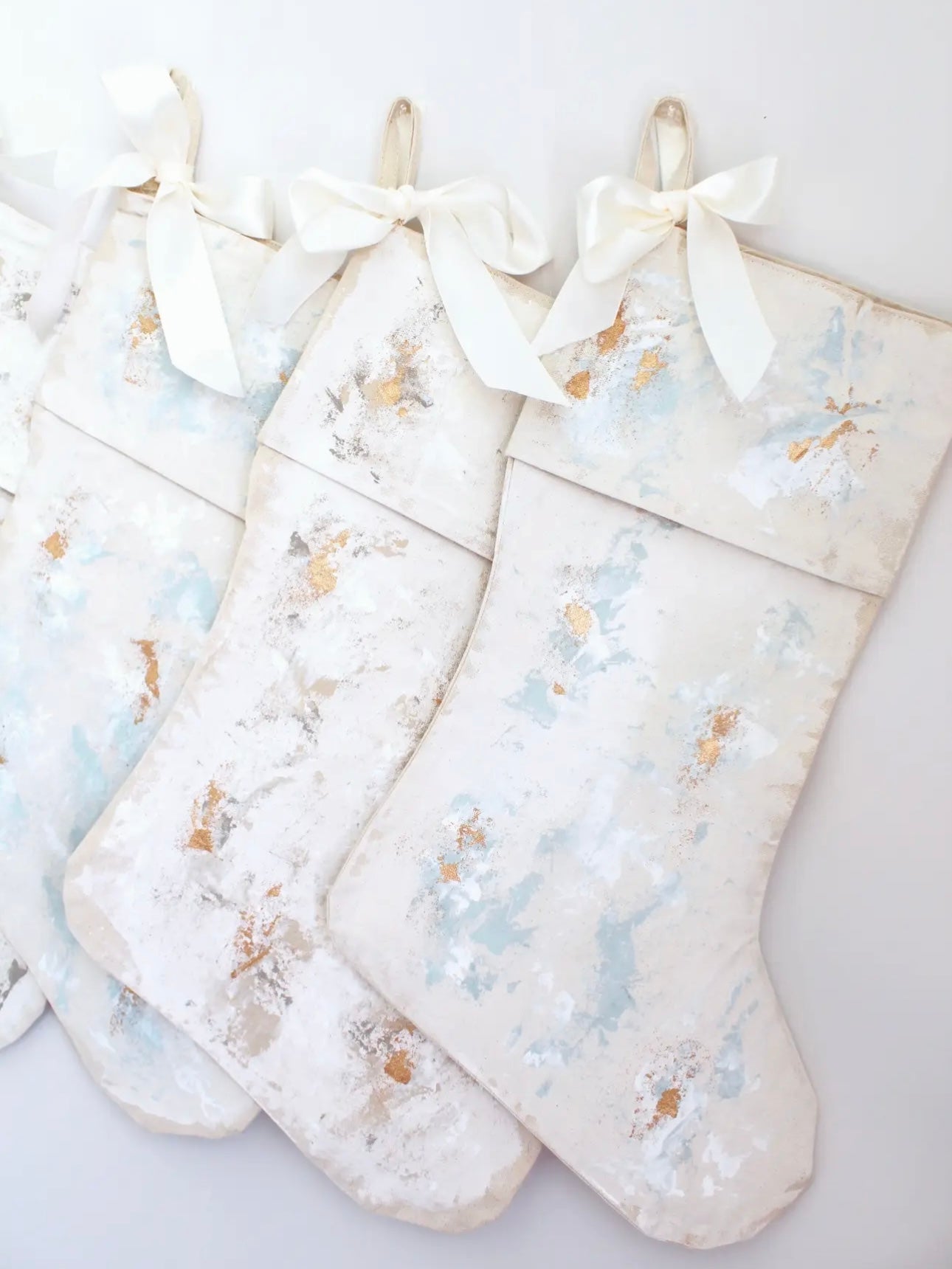 Hand-Painted custom Stockings - by Anna Walding Art