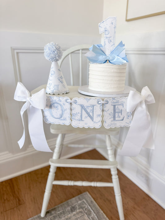 Blue Toile Party Suite - 1st Birthday