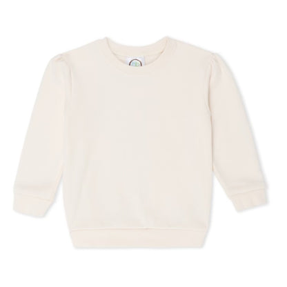 Girls Puff Shoulder Sweatshirts