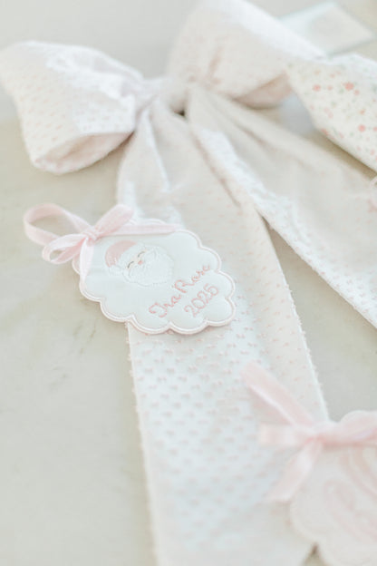 Girls Heirloom Christmas Ornament- Scalloped Oval Shape