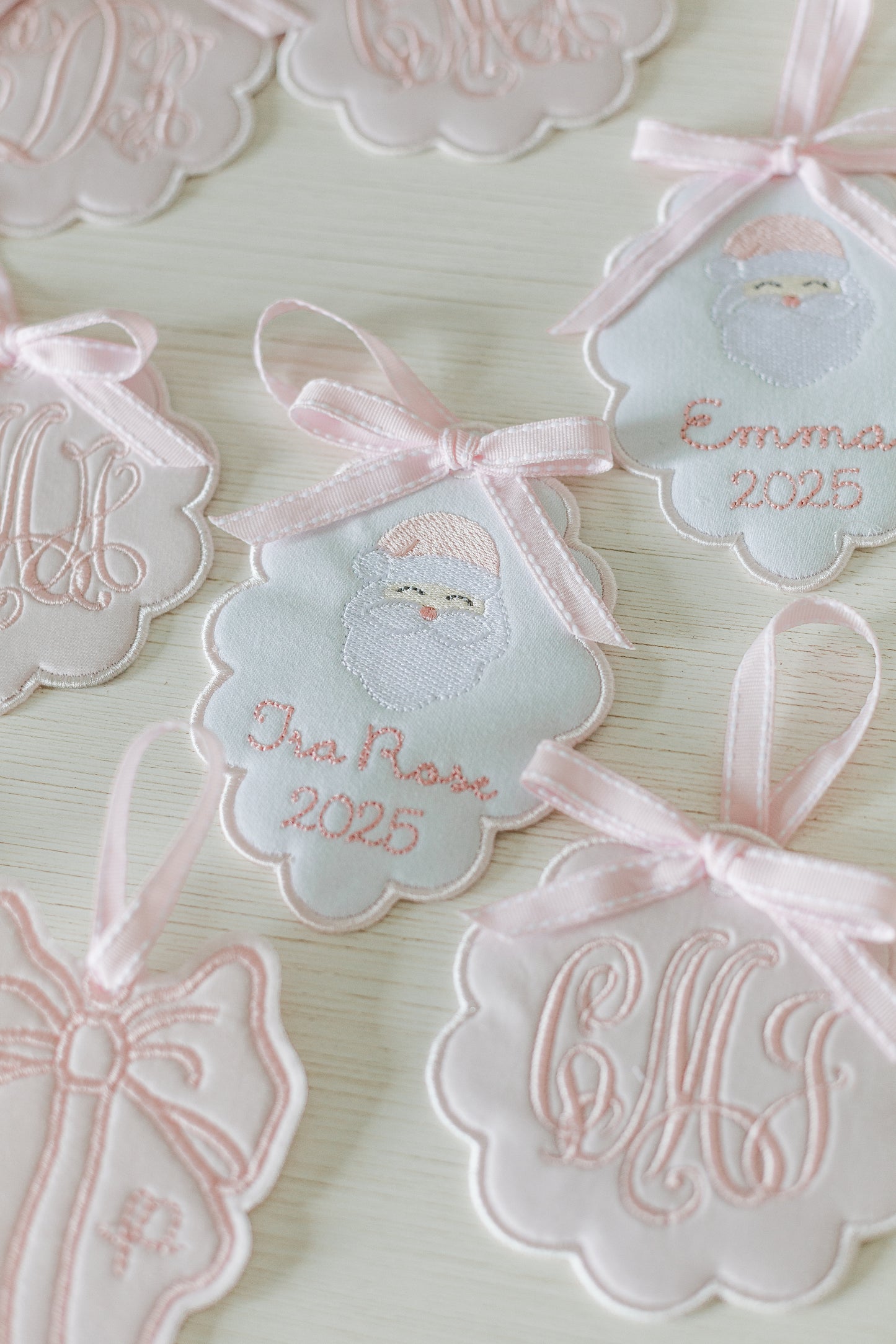 Girls Heirloom Christmas Ornament- Scalloped Oval Shape