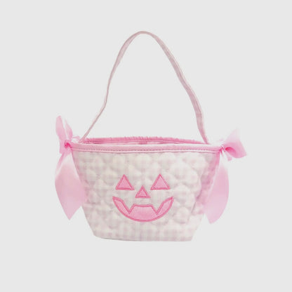 Petite Pumpkin Tote - Pink Gingham