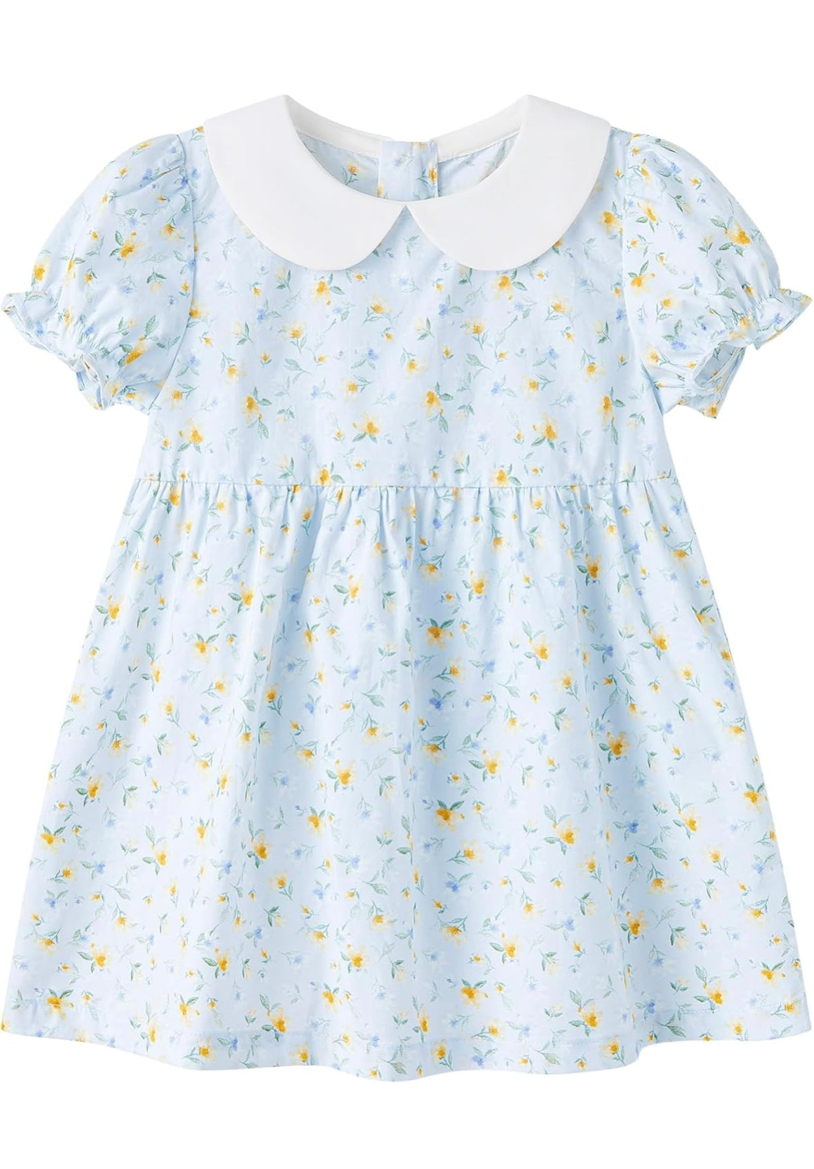 Baby Girl Floral Blue Dress
