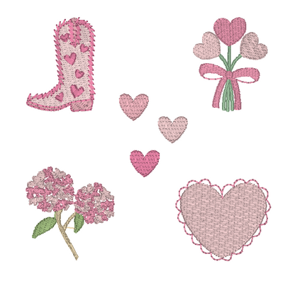 Scalloped Hair Bow- Mini