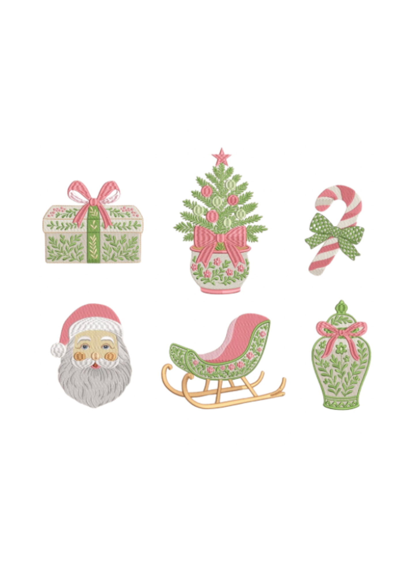 Christmas Wreath Sash