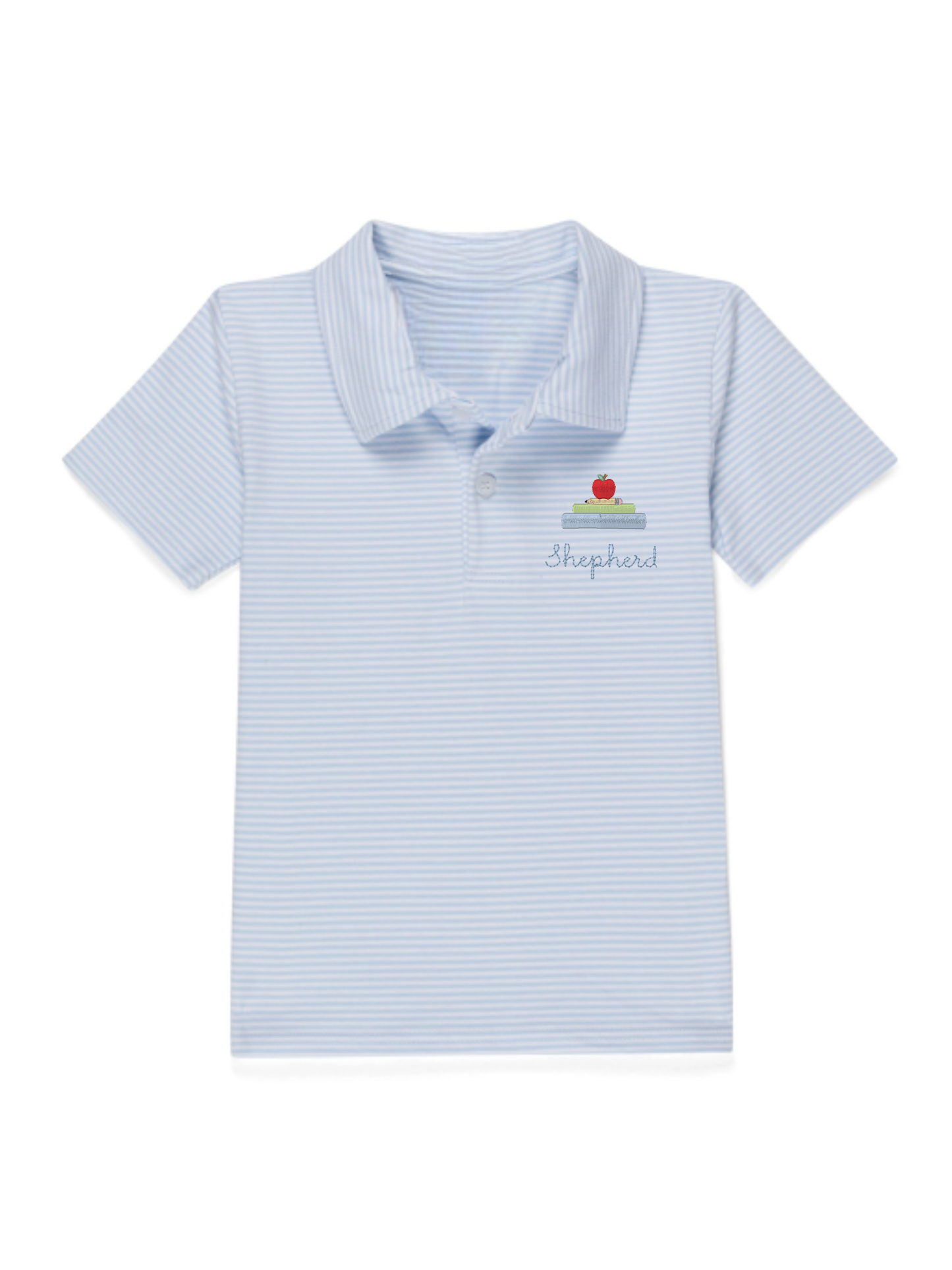 Boys Striped Collared Polo