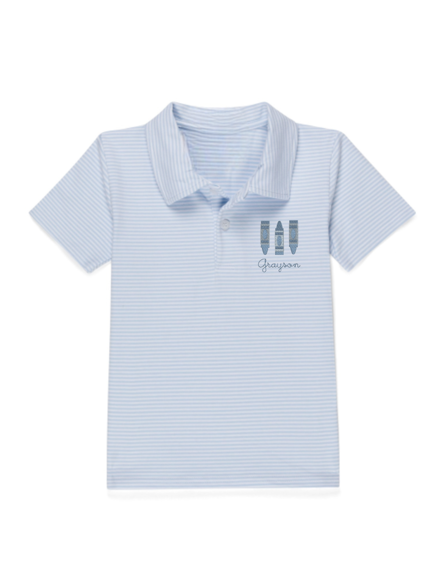 Boys Striped Collared Polo