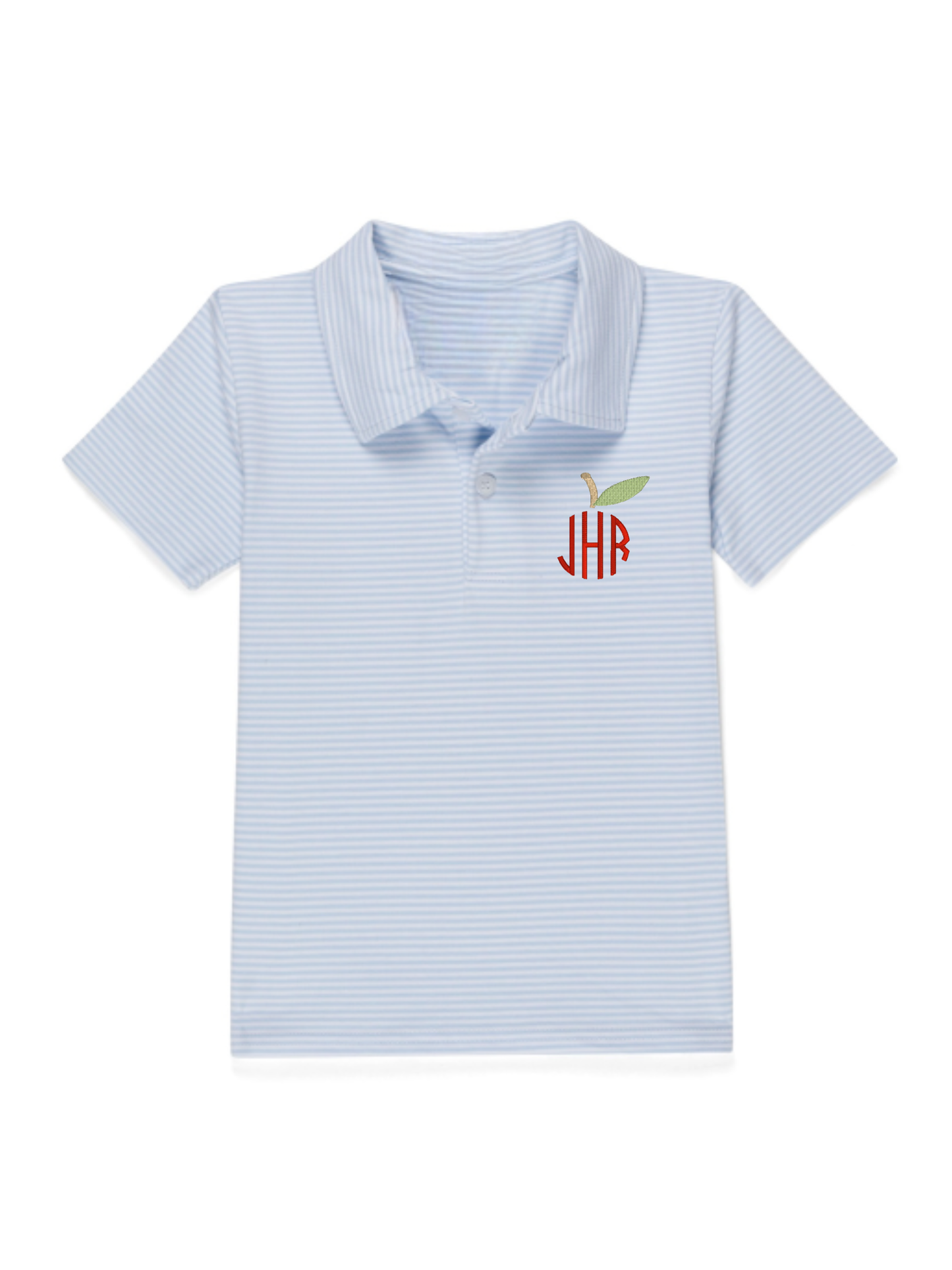Boys Striped Collared Polo