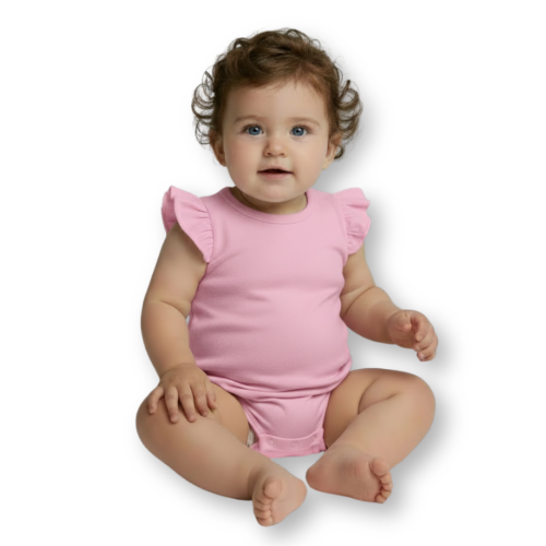 Baby Girl Flutter Sleeve Bubble