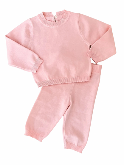 Pre-Order Girls Organic Cotton Scalloped Sweater Sets